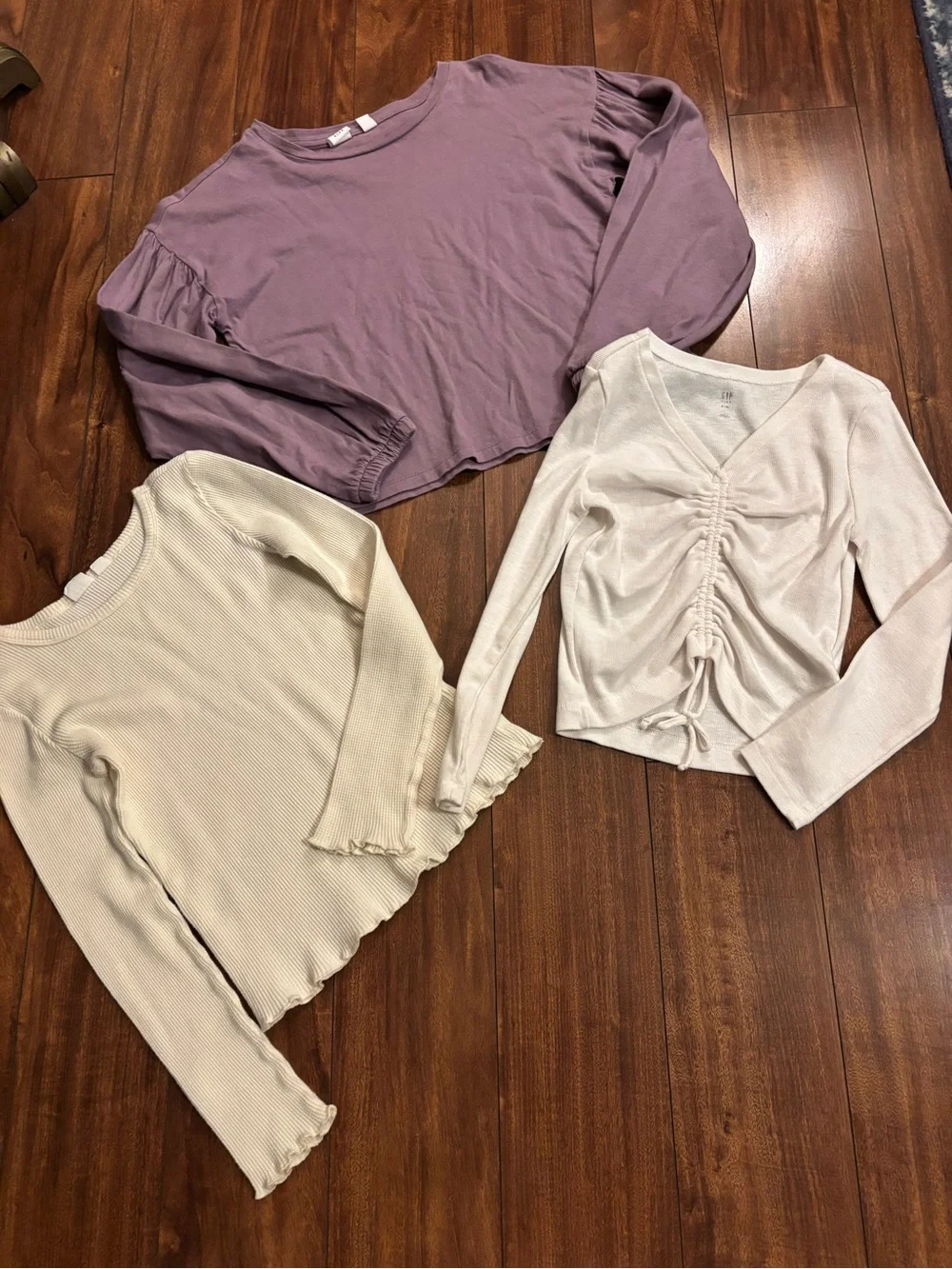 3 Pcs Gap Kids Tops, Long Sleeve Size M (8) in Great Condition